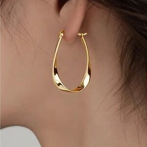 Elegant Gold Hoop Earrings